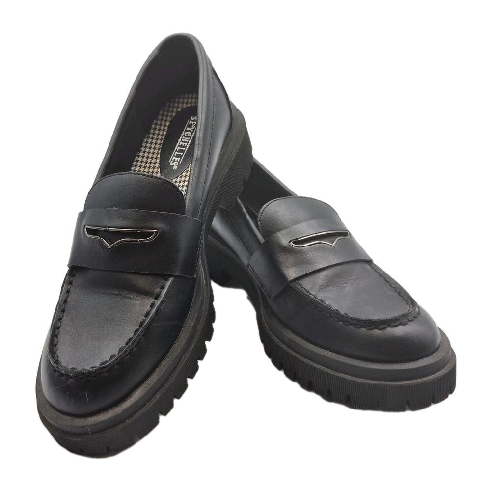Seychelles Verona Black Vegan Leather Loafers Women 7M UNUSED